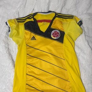 Adidas Kids Yellow and Black Soccer Jersey